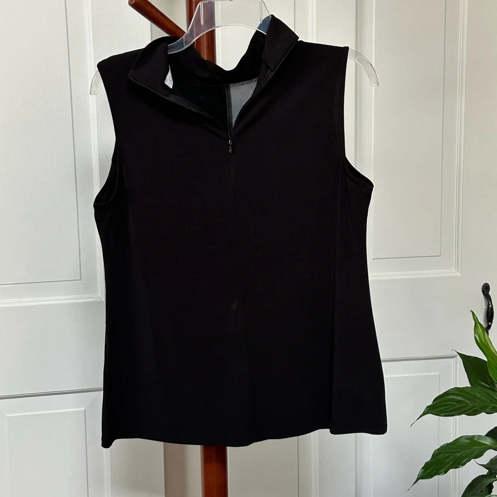 Calvin Klein mixed media sleeveless Top - Picture 2 of 6